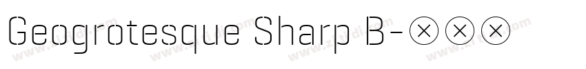 Geogrotesque Sharp B字体转换